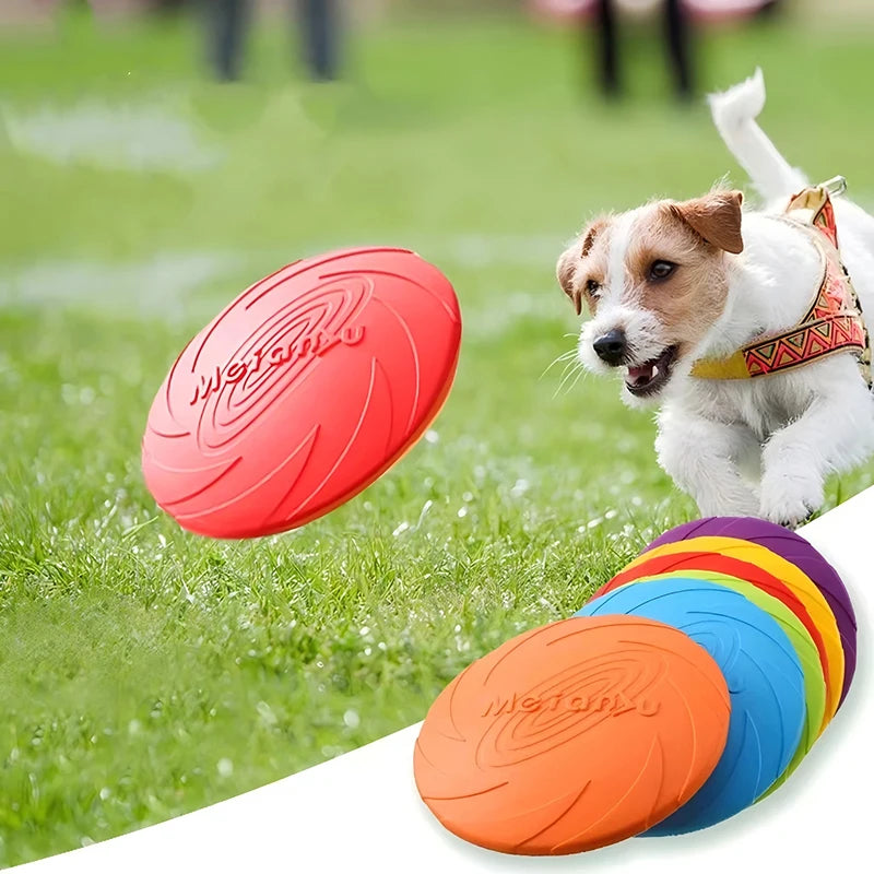 🐶 Disco Volante in Silicone per Cani – Gioco Interattivo Resistente da Addestramento