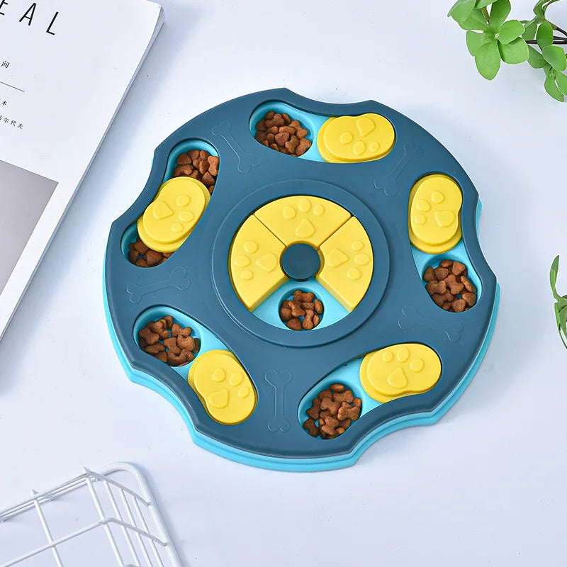 Gioco Interattivo Puzzle per Cani e Gatti – Dispenser Snack e Ciotola Antingozzamento 🐶🐱🧩