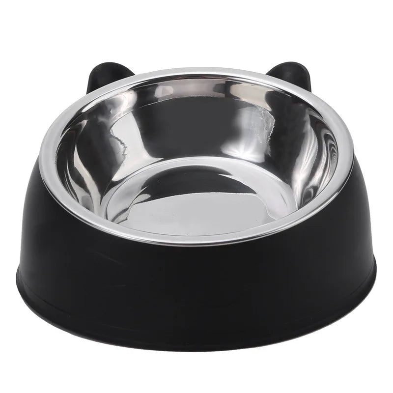 Ciotola Inclinata in Acciaio Inox per Gatti e Cani Piccoli 🐱🐶 Ergonomica Antiscivolo 15° per Cibo e Acqua – Acciaio Inox 🐾