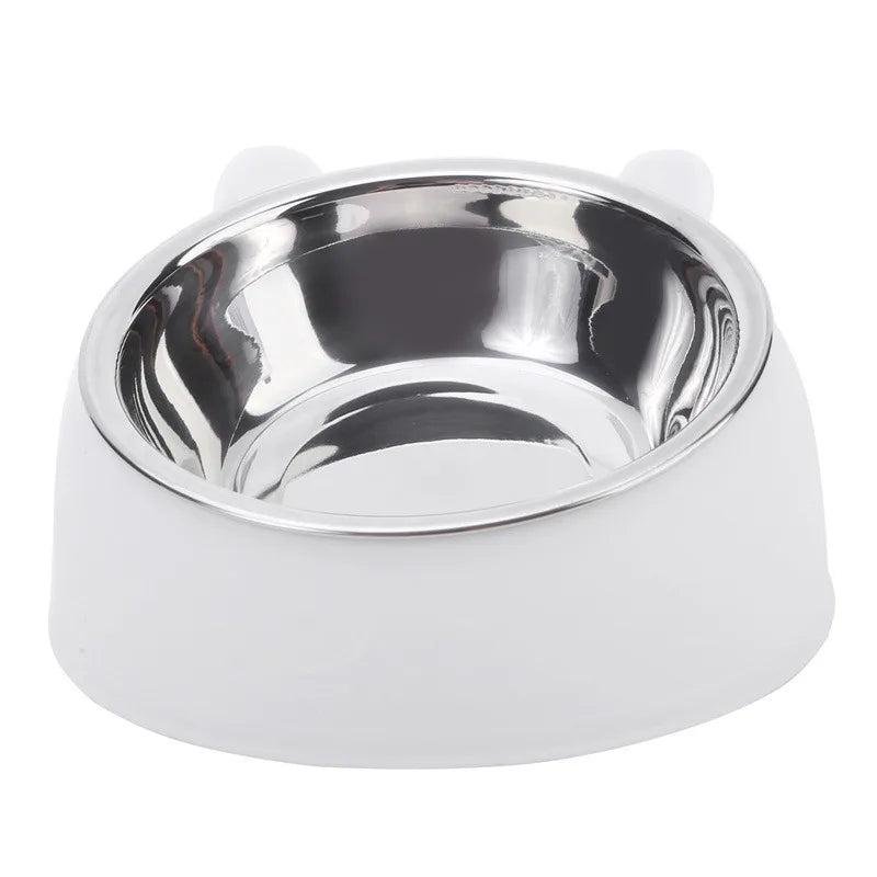 Ciotola Inclinata in Acciaio Inox per Gatti e Cani Piccoli 🐱🐶 Ergonomica Antiscivolo 15° per Cibo e Acqua – Acciaio Inox 🐾