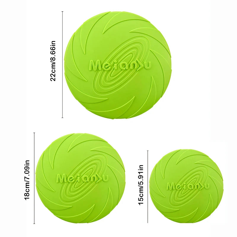 🐶 Disco Volante in Silicone per Cani – Gioco Interattivo Resistente da Addestramento