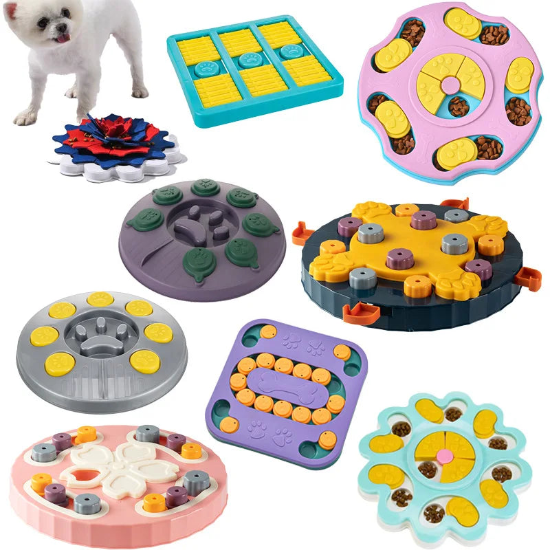 Gioco Interattivo Puzzle per Cani e Gatti – Dispenser Snack e Ciotola Antingozzamento 🐶🐱🧩