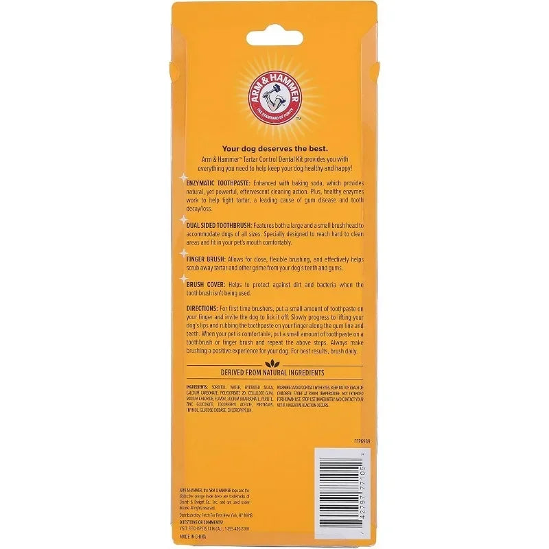 Kit Dentale per Cani e Gatti – Spazzolino e Dentifricio Antitartaro 🐶🐱