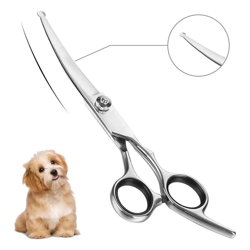 Forbici in Acciaio per Toelettatura Animali – Zampe, Orecchie e Rifinitura ✂️