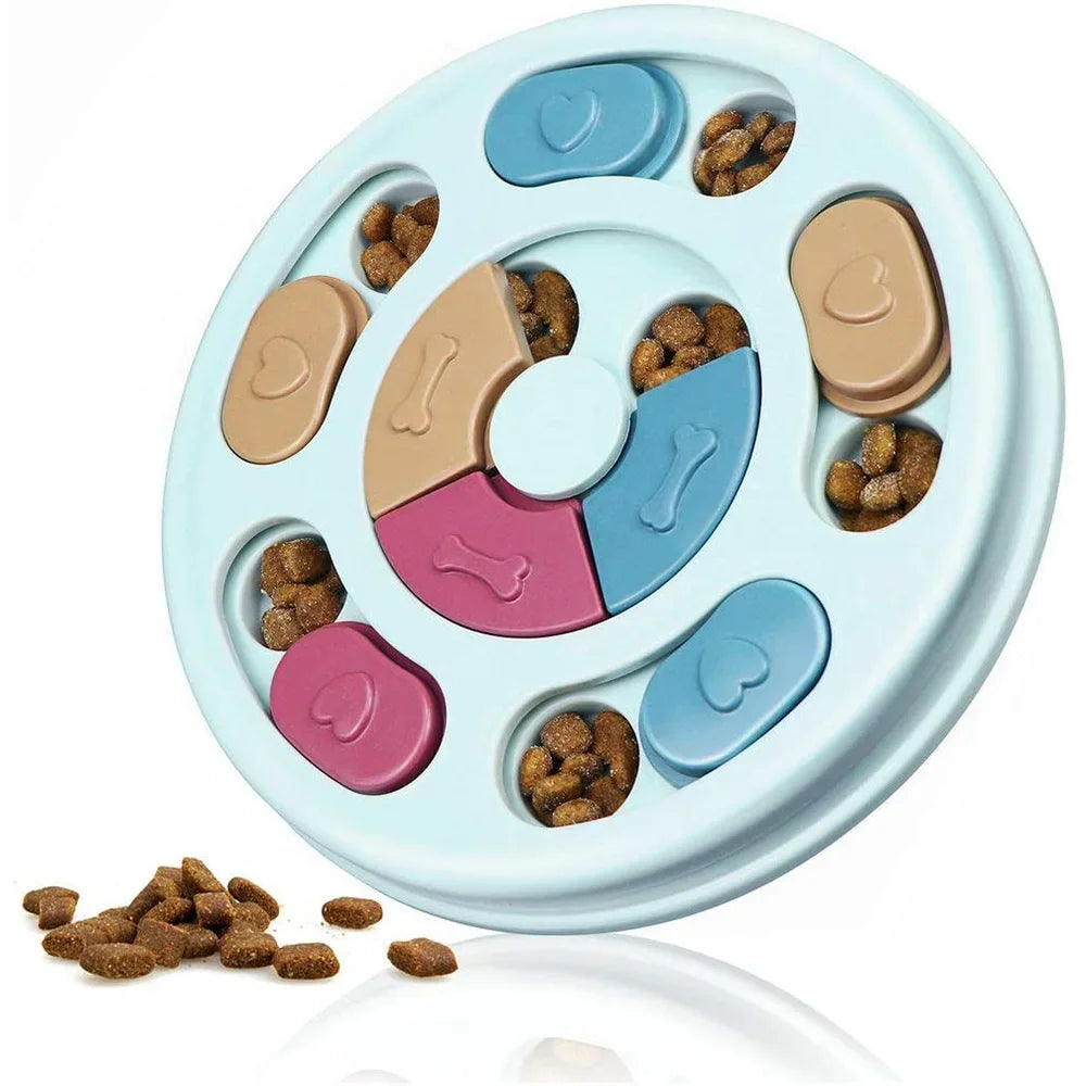 Gioco Interattivo Puzzle per Cani e Gatti – Dispenser Snack e Ciotola Antingozzamento 🐶🐱🧩