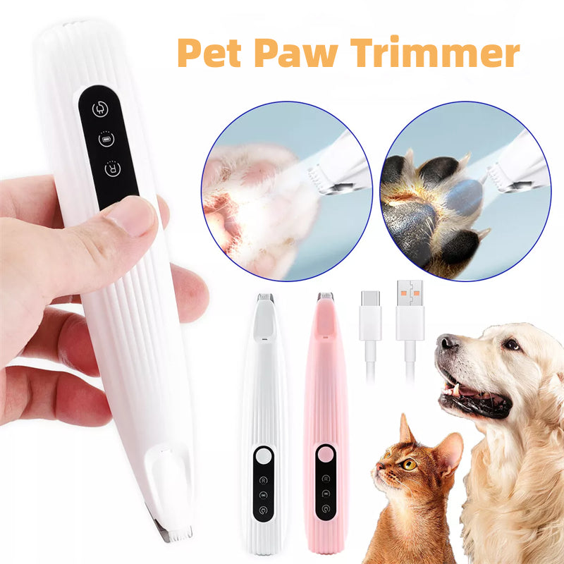 🐶 Tosatrice Elettrica per Cani e Gatti con Luce LED – Tagliapeli di Precisione per Zampe e Zone Delicate
