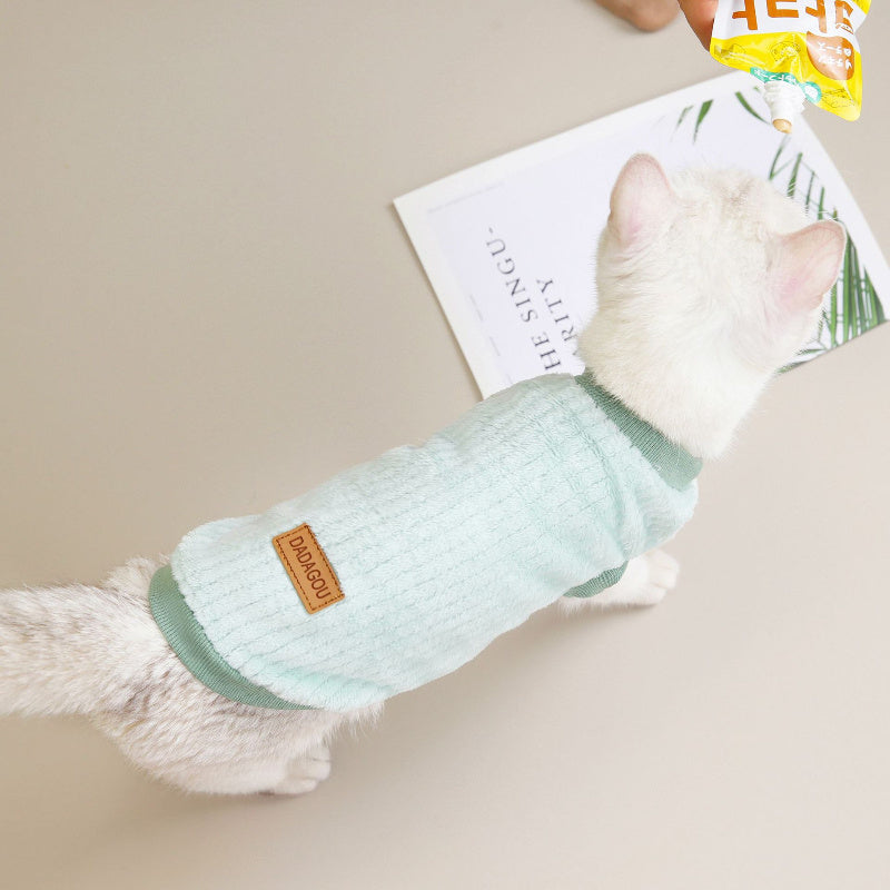 🐶🐱 Maglioncino caldo autunno inverno per cani e gatti – stile floreale