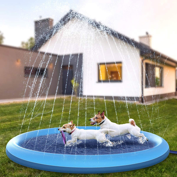 🐶 Tappetino Spruzza-Acqua per Cani – Piscina Gioco Rinfrescante da Giardino