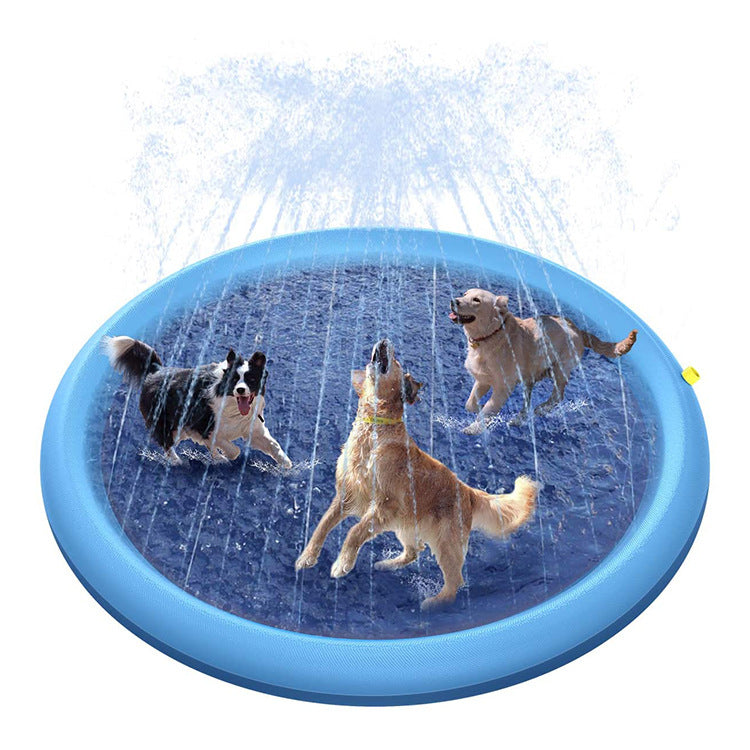 🐶 Tappetino Spruzza-Acqua per Cani – Piscina Gioco Rinfrescante da Giardino