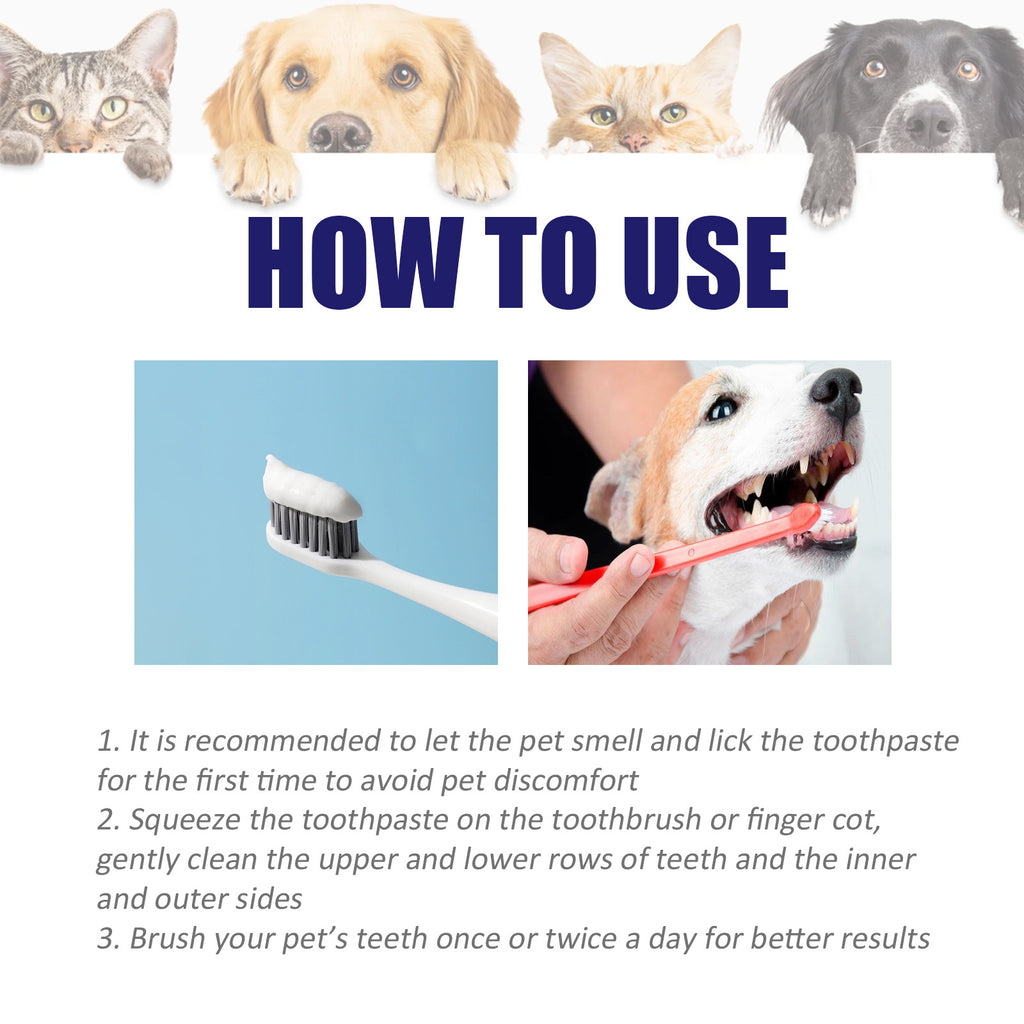 🐶🐱 Dentifricio per cani e gatti – contro alito cattivo e placca