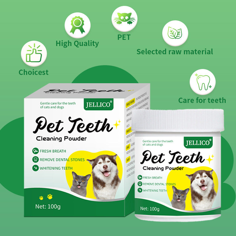 🐶🐱 Polvere dentale per cani e gatti – contro tartaro e alito cattivo