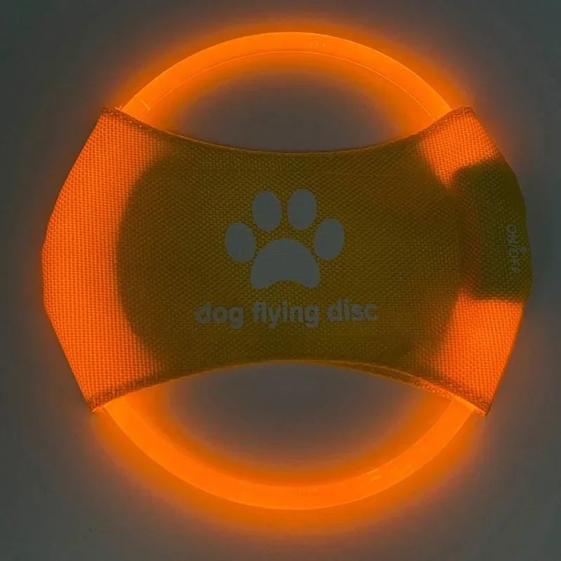🐶 Disco Volante LED per Cani – Gioco Luminoso per Allenamento Giorno e Notte