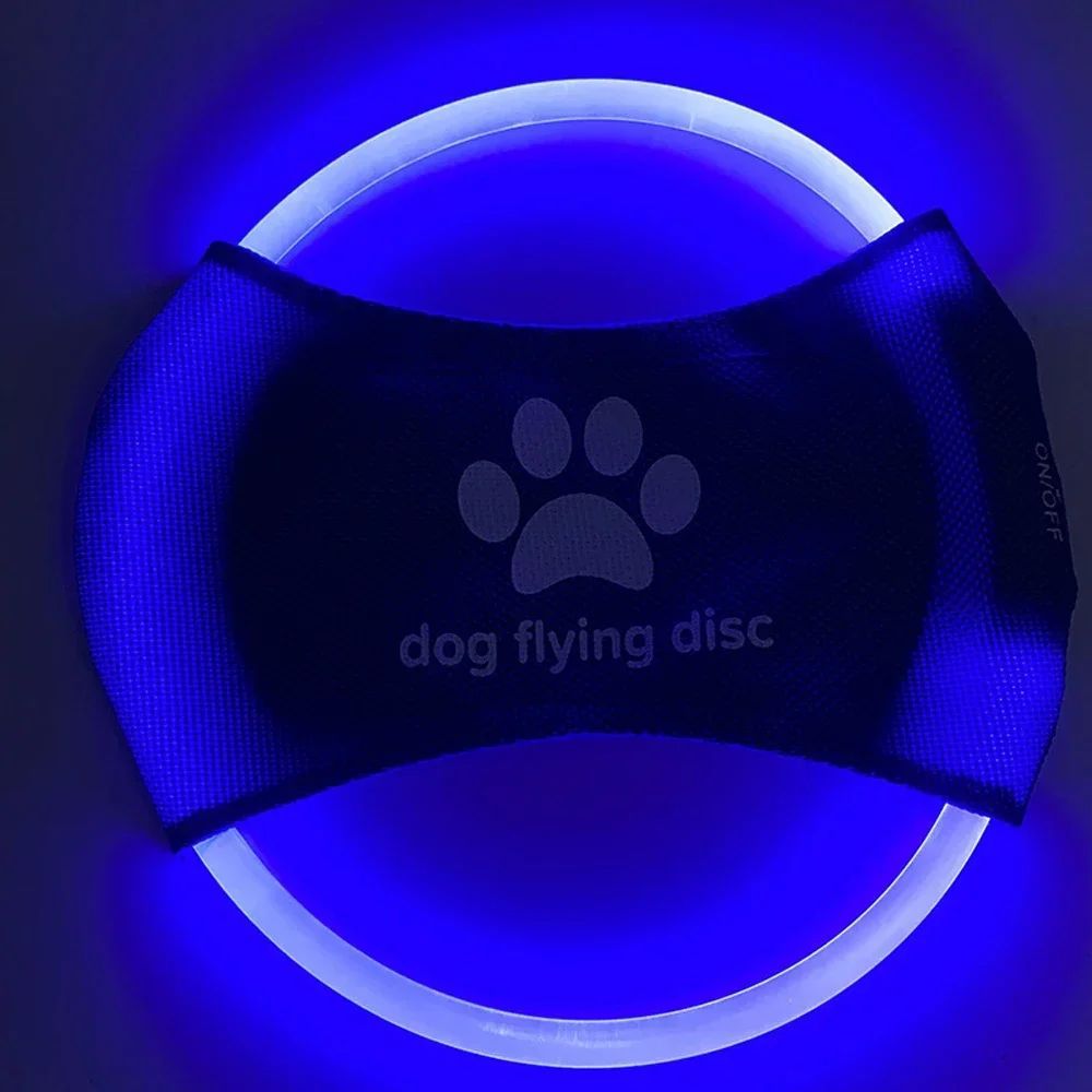 🐶 Disco Volante LED per Cani – Gioco Luminoso per Allenamento Giorno e Notte