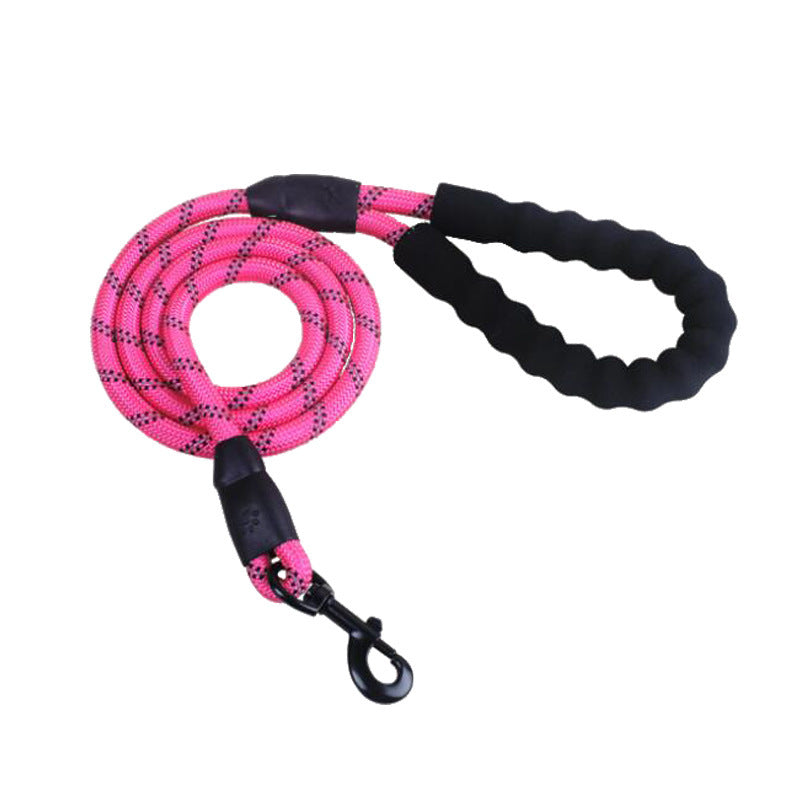 🐶 Guinzaglio resistente riflettente per cani in nylon con impugnatura morbida