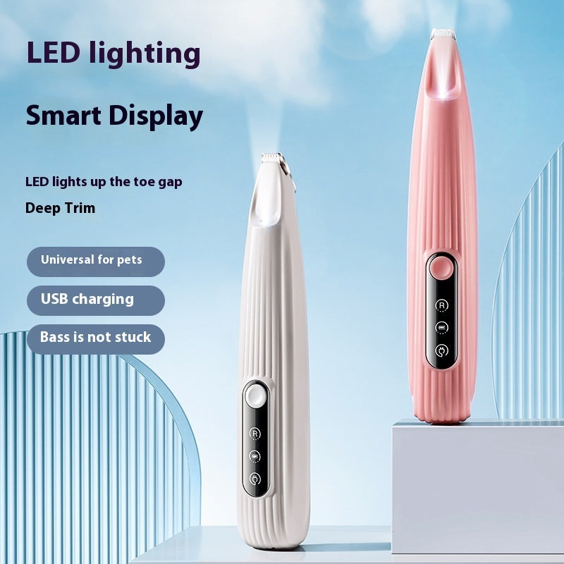 🐶 Tosatrice Elettrica per Cani e Gatti con Luce LED – Tagliapeli di Precisione per Zampe e Zone Delicate