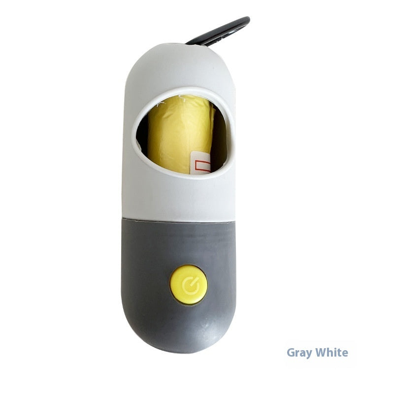 🐕 Dispenser sacchetti per cani con luce LED – pratico e compatto