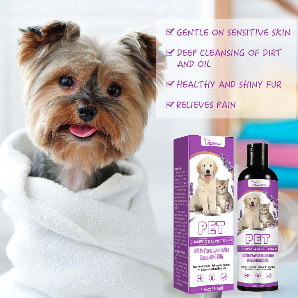 🐶 Shampoo lenitivo per cani e gatti – elimina prurito e cattivi odori