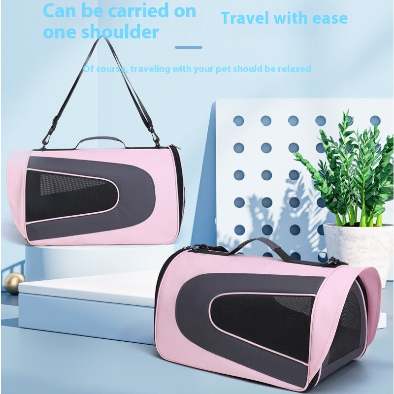 🐶 Borsa Trasportino per Cani e Gatti – Tracolla Comoda e Traspirante