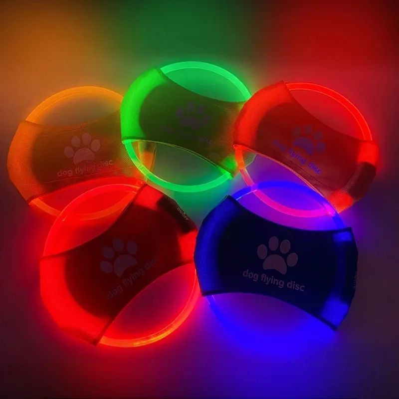 🐶 Disco Volante LED per Cani – Gioco Luminoso per Allenamento Giorno e Notte