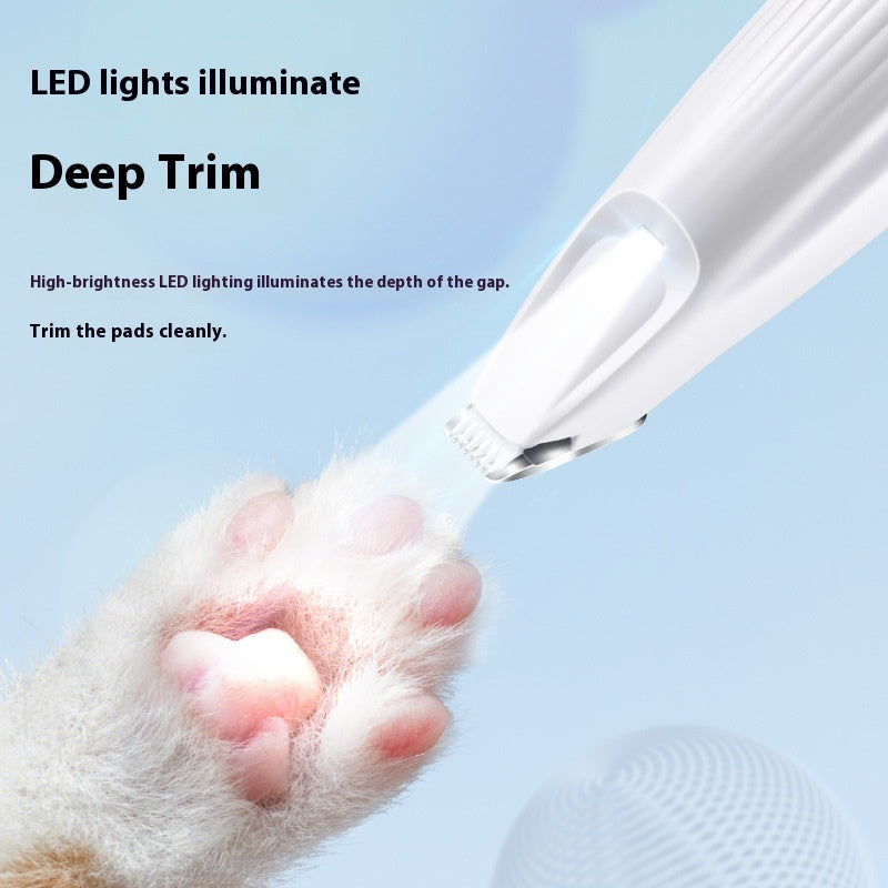 🐶 Tosatrice Elettrica per Cani e Gatti con Luce LED – Tagliapeli di Precisione per Zampe e Zone Delicate