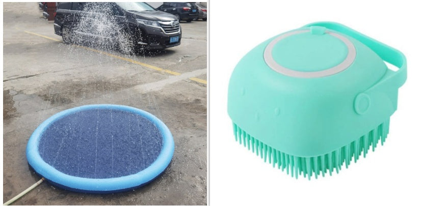 🐶 Tappetino Spruzza-Acqua per Cani – Piscina Gioco Rinfrescante da Giardino